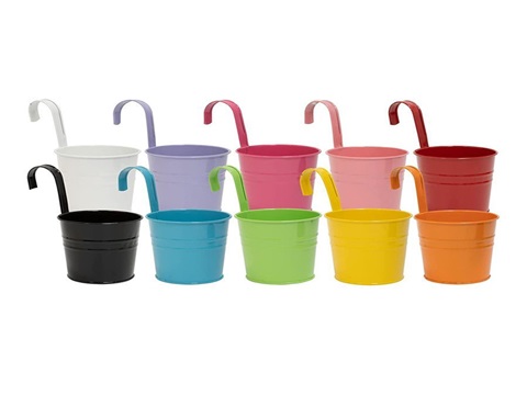 Metal tin bucket flowerpot---€26.89